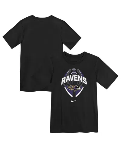 Nike Kids' Preschool Black Baltimore Ravens Icon Legend Performance T-shirt