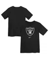 Nike Las Vegas Raiders Primary Logo Legend Big Kidsâ  Dri-fit Nfl T-shirt In Black