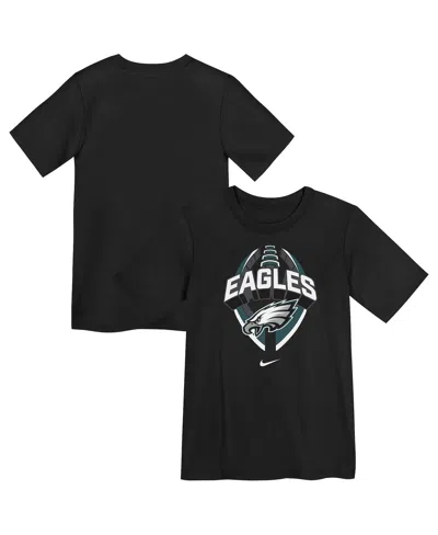 Nike Kids' Preschool Black Philadelphia Eagles Icon Legend Dri-fit T-shirt In Multi
