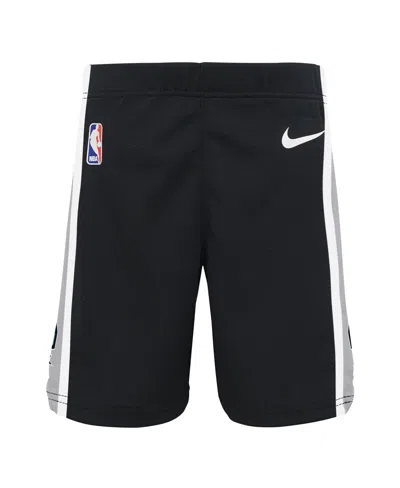 Nike Kids' Preschool Black San Antonio Spurs Icon Replica Shorts