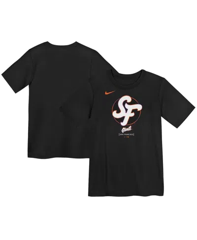 Nike Kids' Preschool Black San Francisco Giants 2025 City Connect Logo T-shirt