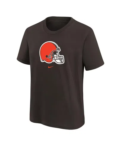 Nike Babies' Preschool Boys And Girls  Brown Cleveland Browns Team Wordmark T-shirt