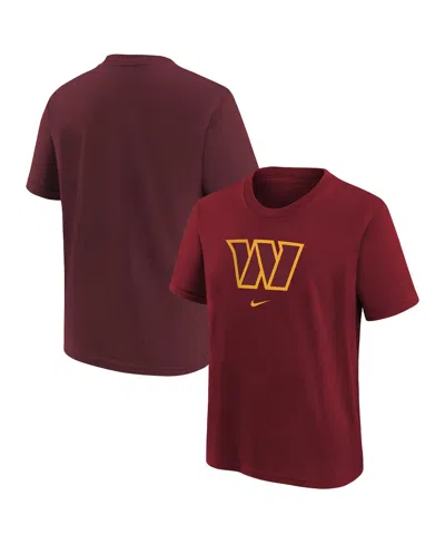 Nike Babies' Preschool Boys And Girls  Burgundy Washington Commanders Team Wordmark T-shirt