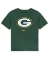 Nike Toddler Boys And Girls  Green Green Bay Packers Logo T-shirt In Green