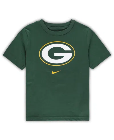 Nike Babies' Toddler Boys And Girls  Green Green Bay Packers Logo T-shirt
