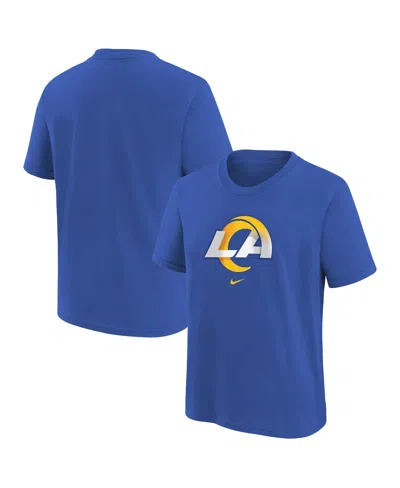 Nike Babies' Preschool Boys And Girls  Royal Los Angeles Rams Team Wordmark T-shirt