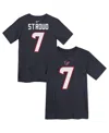 Nike Preschool C.j. Stroud Navy Houston Texans Player Name Number T-shirt In Black