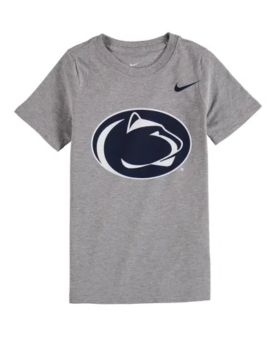 Nike Kids' Preschool Heathered Gray Penn State Nittany Lions Logo Performance T-shirt