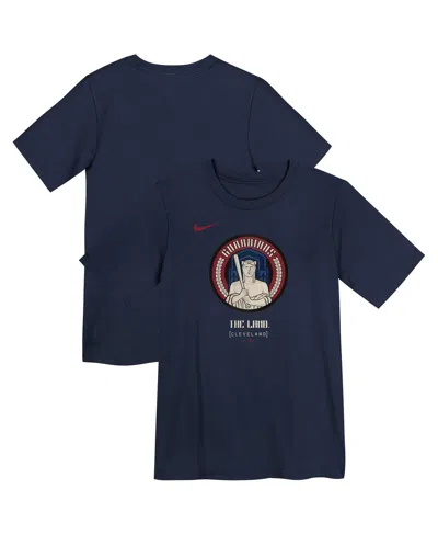 Nike Kids' Preschool Navy Cleveland Guardians City Connect T-shirt