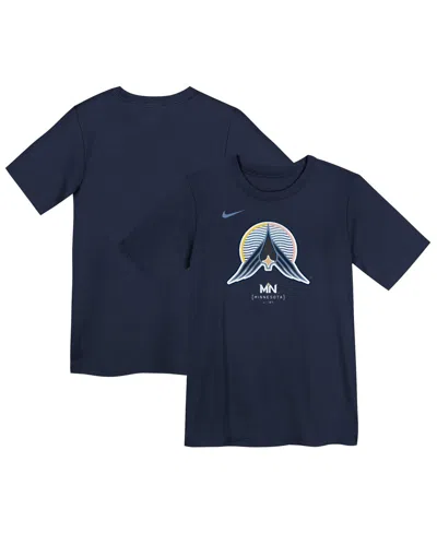 Nike Kids' Preschool Navy Minnesota Twins 2024 City Connect Large Logo T-shirt