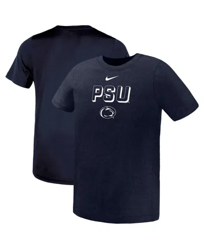 Nike Kids' Preschool Navy Penn State Nittany Lions Legend Performance T-shirt In Black