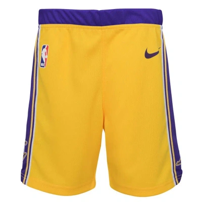 Nike Kids' Preschool  Gold Los Angeles Lakers Icon Replica Shorts