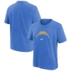 Nike Preschool  Powder Blue Los Angeles Chargers Team Wordmark T-shirt In Blue