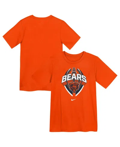 Nike Kids' Preschool Orange Chicago Bears Icon Legend Performance T-shirt