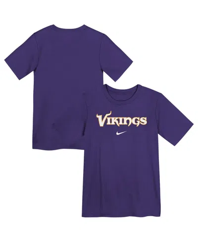 Nike Kids' Preschool Purple Minnesota Vikings Wordmark T-shirt