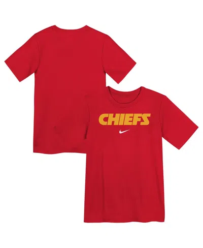 Nike Kids' Preschool Red Kansas City Chiefs Wordmark T-shirt
