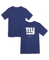 Nike Preschool Royal New York Giants Primary Logo Legend Performance T-shirt In Blue