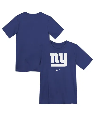 Nike Kids' Preschool Royal New York Giants Primary Logo Legend Performance T-shirt In Blue