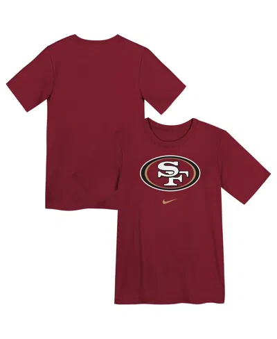 Nike Kids' Preschool Scarlet San Francisco 49ers Primary Logo Legend Performance T-shirt In Red