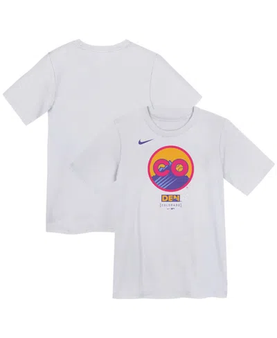 Nike Kids' Preschool White Colorado Rockies 2025 City Connect Logo T-shirt