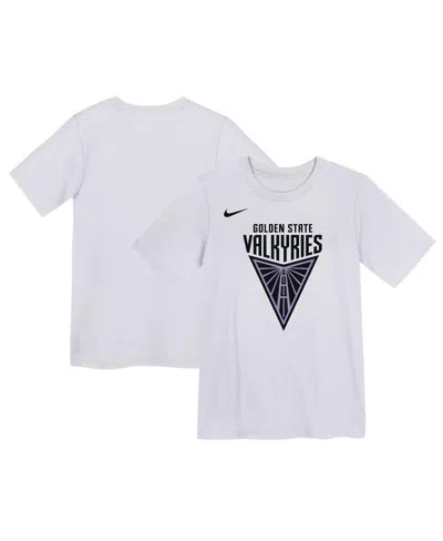 Nike Kids' Preschool White Golden State Valkyries Primary Logo T-shirt