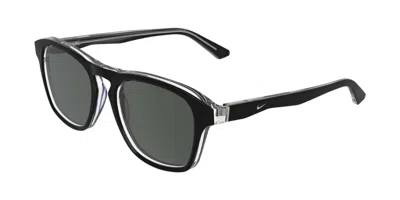 Nike Prima Arc Iq7187x 010 Men's Sunglasses Black Size 52 In Green
