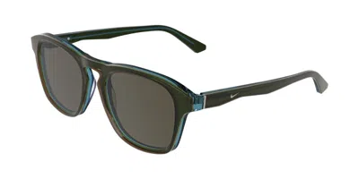 Nike Prima Arc Iq7187x 333 Men's Sunglasses Green Size 52 In Gray