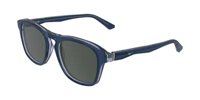 Nike Prima Arc Iq7187x 411 Men's Sunglasses Blue Size 52 In Gray
