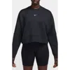 Nike Prima Dri-fit Oversize Sweatshirt In Black/cool Grey/white