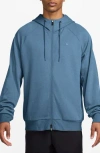 Nike Primary Dri-fit Full Zip Hoodie In Aegean Storm