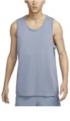 Nike Primary Dri-fit Tank 'blue' In Gray