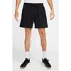 Nike Men's Primary Fleece 7" Dri-fit Uv Unlined Performance Shorts In Black/black