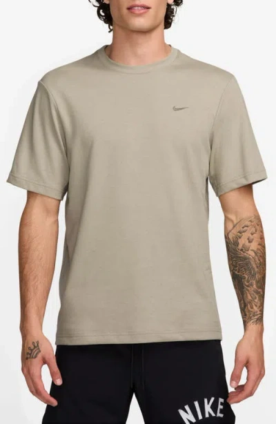 Nike Primary Training Dri-fit Short Sleeve T-shirt In Desert Khaki