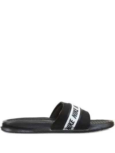 Nike Print Slides In Black