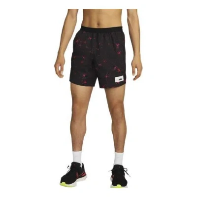 Nike Printed Casual Shorts 'black' In Multi