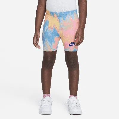 Nike Babies' Printed Club Bike Shorts Toddler Shorts In Blue