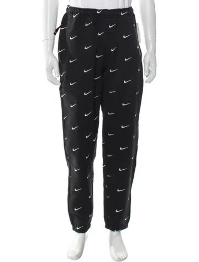 Pre-owned Nike Printed Joggers In Black