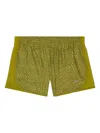 Nike Printed Logo-detail Shorts In Green