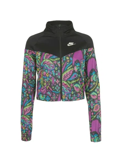 Nike Printed Longsleeve Jacket In Multi