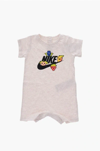 Nike Printed Romper Suit In Neutral