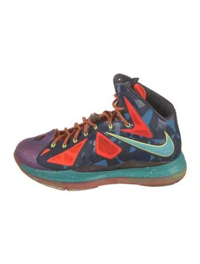 Pre-owned Nike Printed Sneakers In Multi