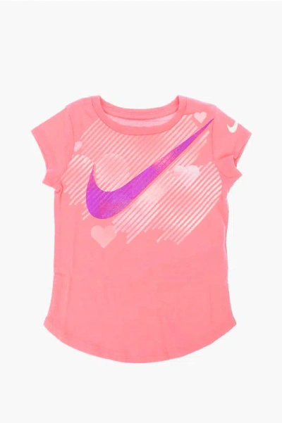 Nike Printed T-shirt In Pink