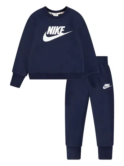 Nike Babies' Printed Tracksuit Set In 蓝色