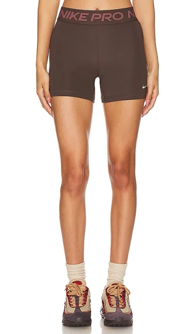 Nike Pro 365 Short In Baroque Brown & White