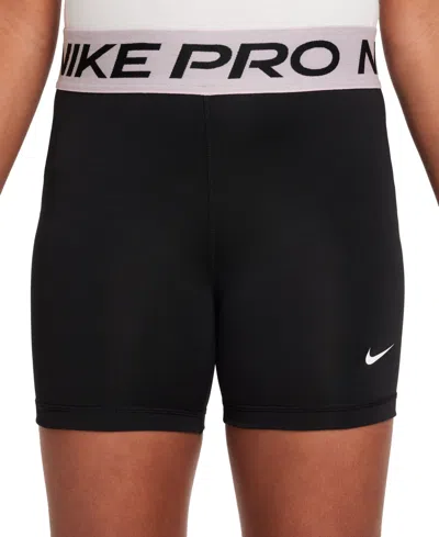 Nike Kids' Pro Big Girl's 3" Shorts In Gray