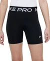 Nike Kids Shorts Pro For Girls In Black,whit