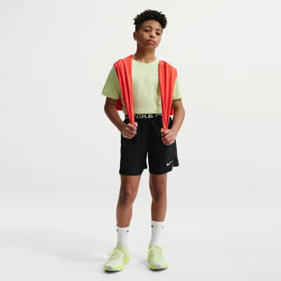 Nike Pro Big Kids' (boys') Dri-fit Training Shorts In Black