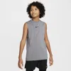 Nike Pro Big Kids' (boys') Sleeveless Top In Smoke Grey,black