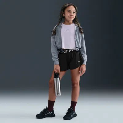 Nike Pro Big Kids' (girls') Dri-fit 2-in-1 Shorts In Black