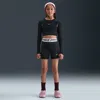 Nike Pro Big Kids' (girls') Dri-fit 5" Shorts In Black
